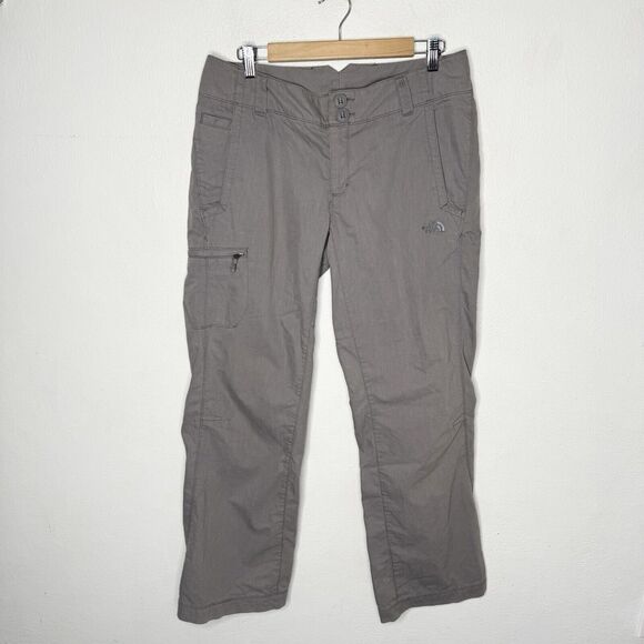 New The North Face Gray Synkros Hayes Roll Up Pant Pache Grey Women’s 10 - Picture 1 of 7